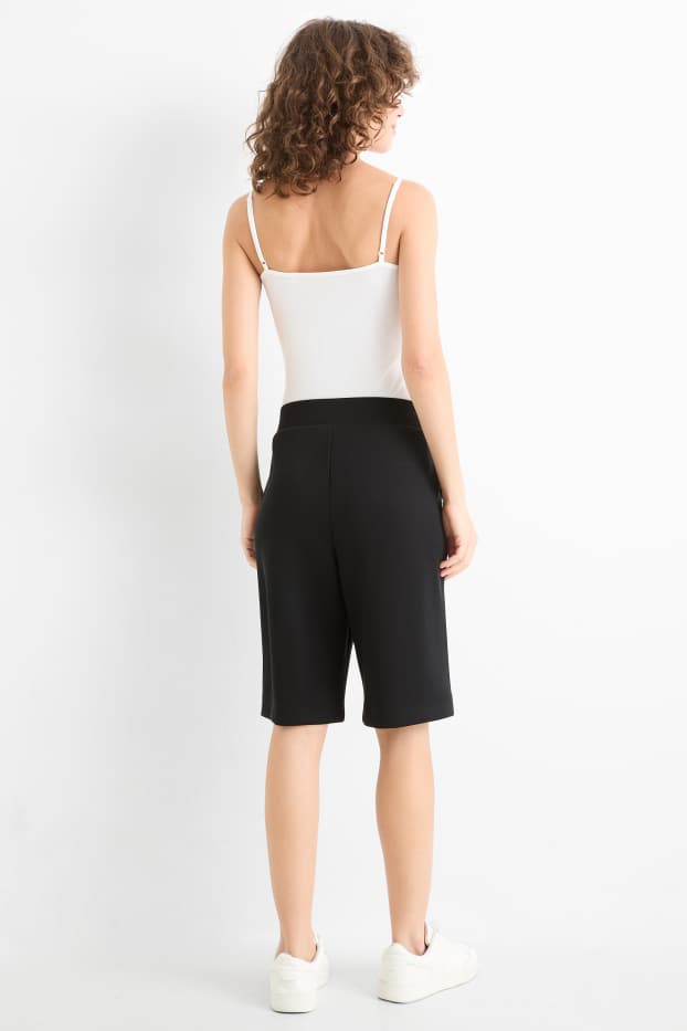 Dámské - Teplákové bermudy - černá