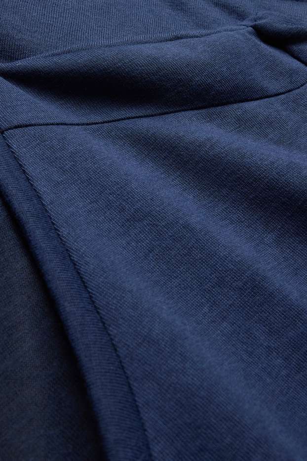 Donna - T-shirt con scollo a V - relaxed fit - blu scuro