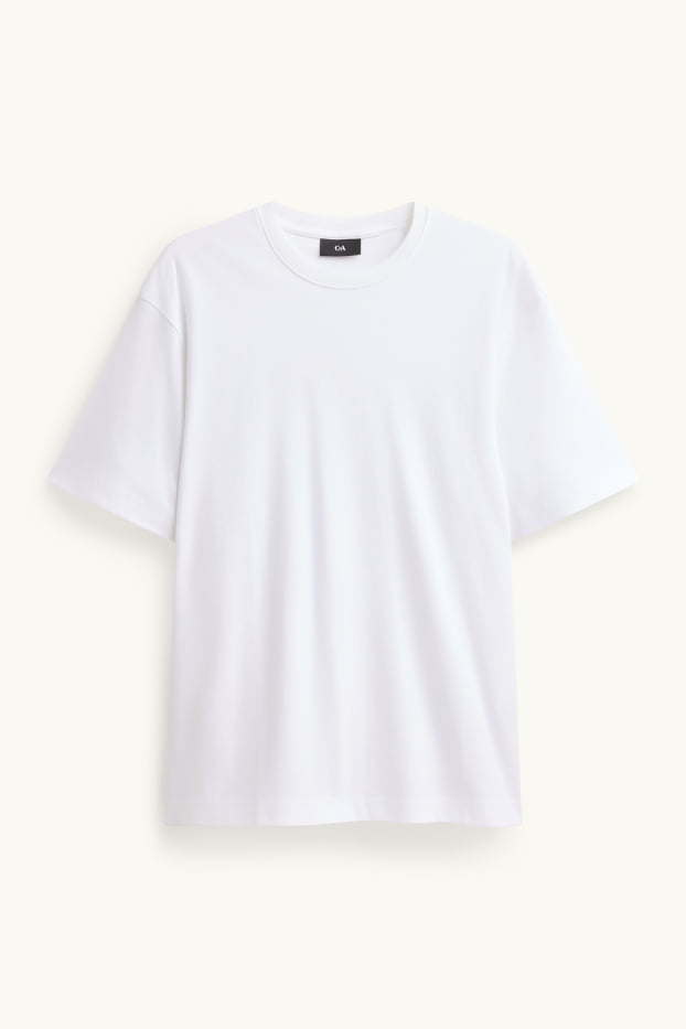 Hommes - T-shirt - relaxed fit - blanc
