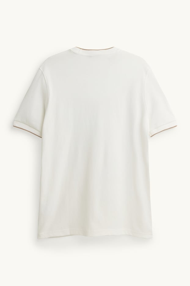 Bărbați - Tricou - regular fit - crem