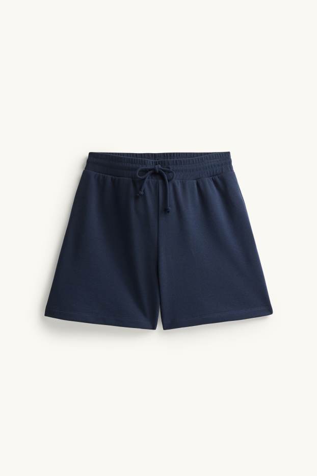 Donna - Shorts di felpa - blu scuro