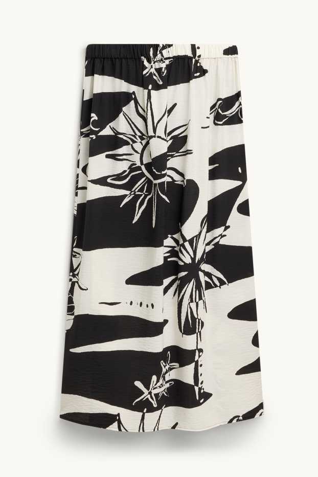 Dámské - Pareo - se vzorem - strukturované - bílá/černá