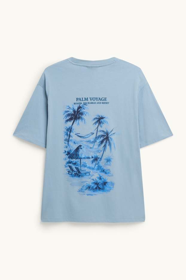 Herren - T-Shirt - Relaxed Fit - hellblau