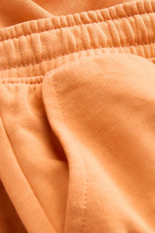 Enfants garçons - Short cargo en molleton - orange