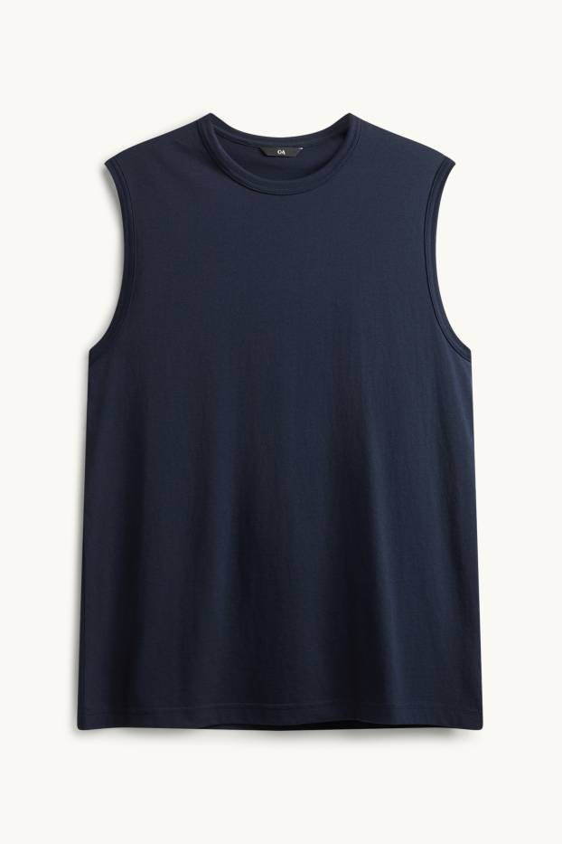 Hommes - Débardeur - bleu foncé