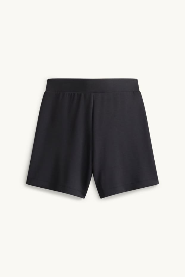 Mujer - Shorts - mid waist - negro