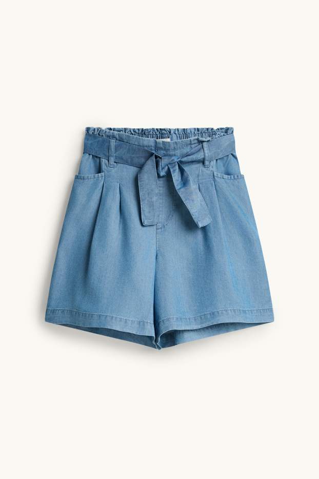 Bambine - Shorts di jeans - jeans azzurro