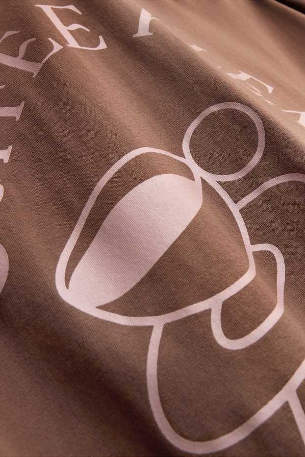 Femmes - T-shirt - Oversize - marron