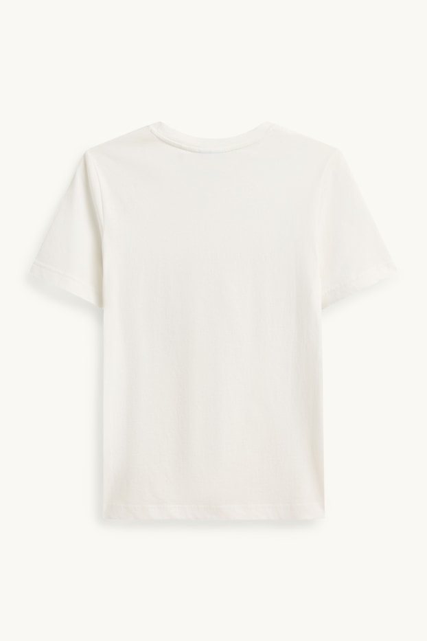 Damen - T-Shirt - Regular Fit - Micky Maus - weiß