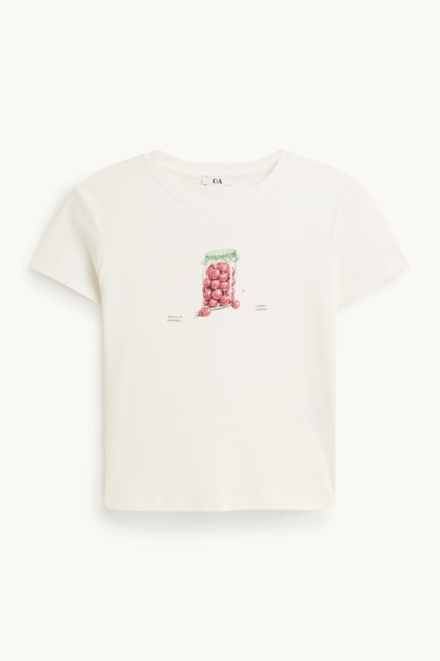 Femei - Tricou - slim fit - alb