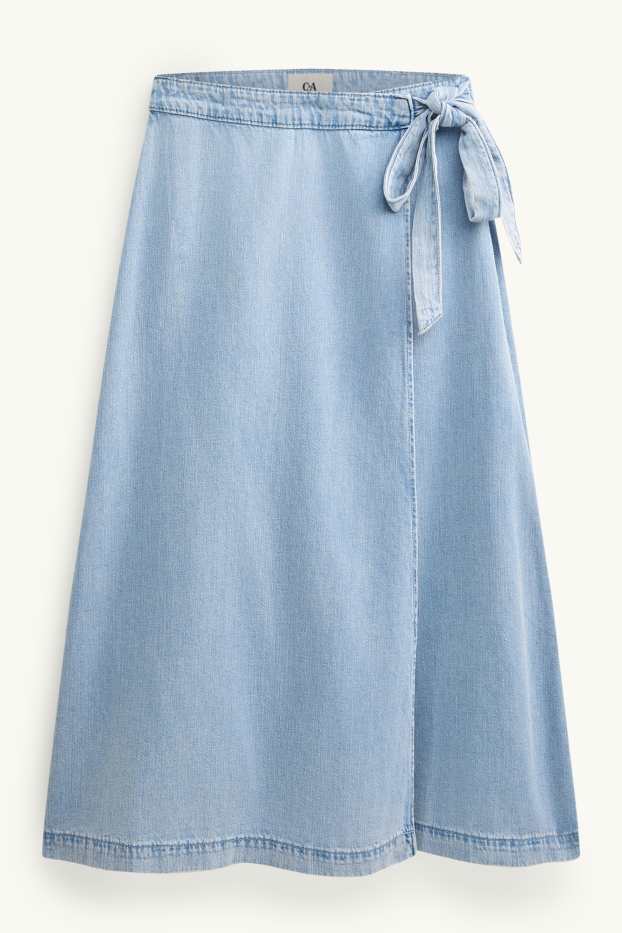 Damen - Jeansrock - helljeansblau