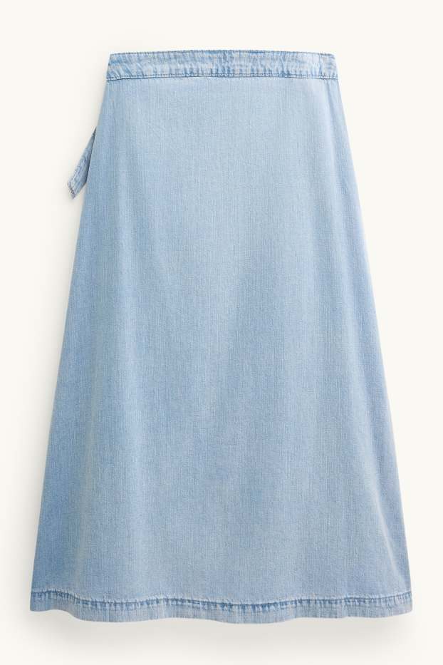 Damen - Jeansrock - helljeansblau