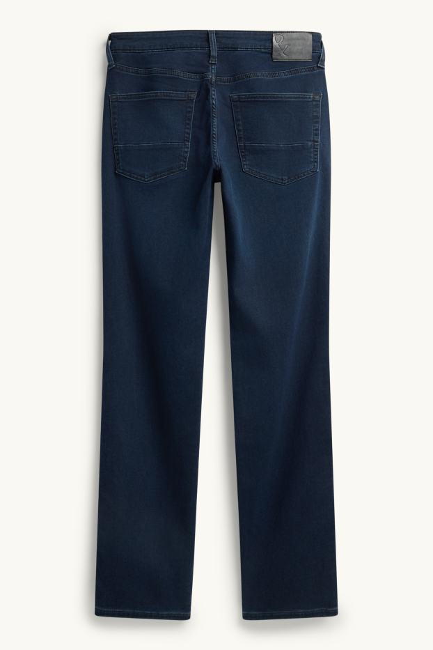 Pánské - Straight jeans - tmavomodrá