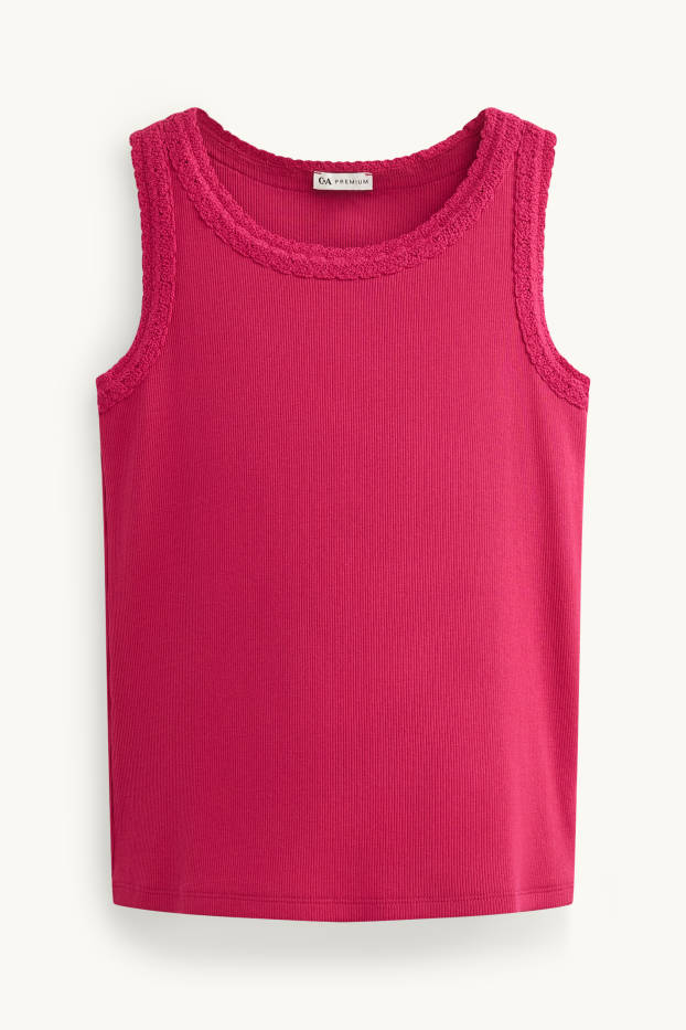 Nena - Samarreta sense mànigues - acanalada - fúcsia
