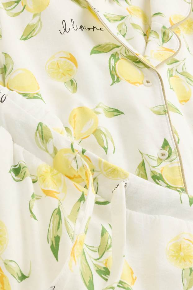 Donna - Pigiama - fantasia - bianco / giallo