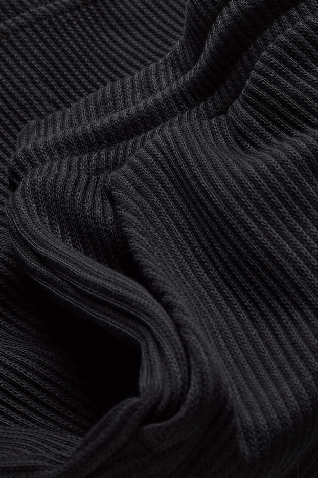 Heren - Short - geribd - zwart