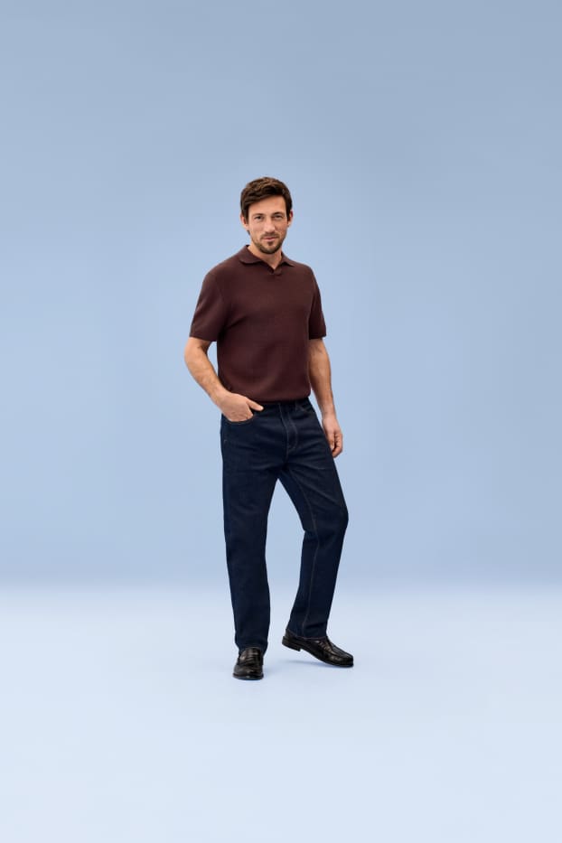 Men - Regular jeans - denim-dark blue