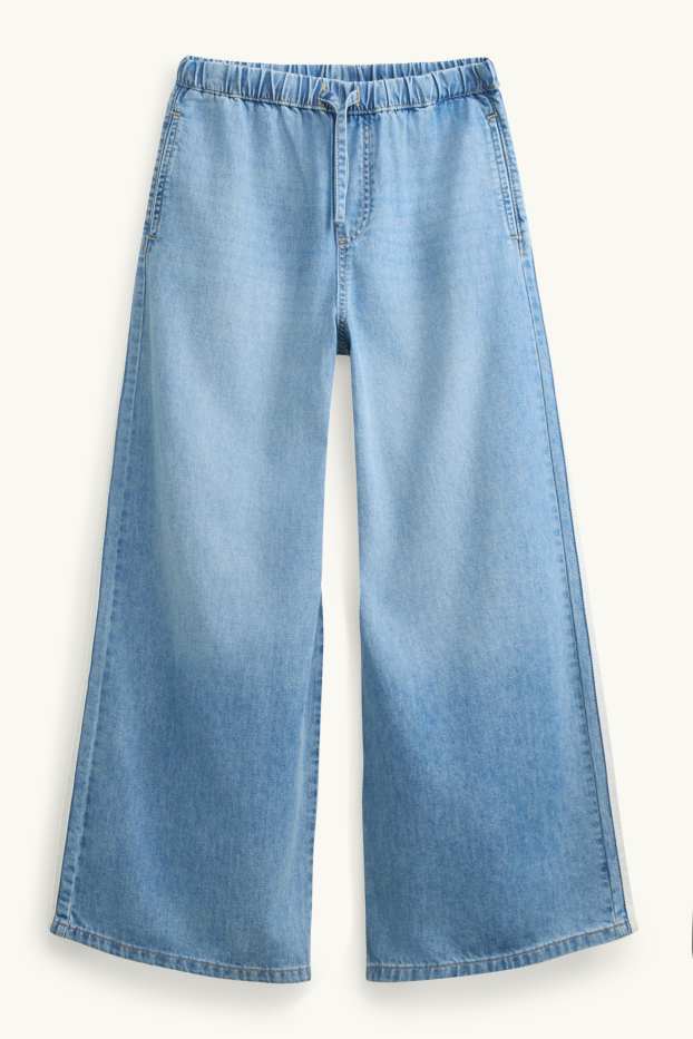 Kinder Mädchen - Wide Leg Jeans - blau