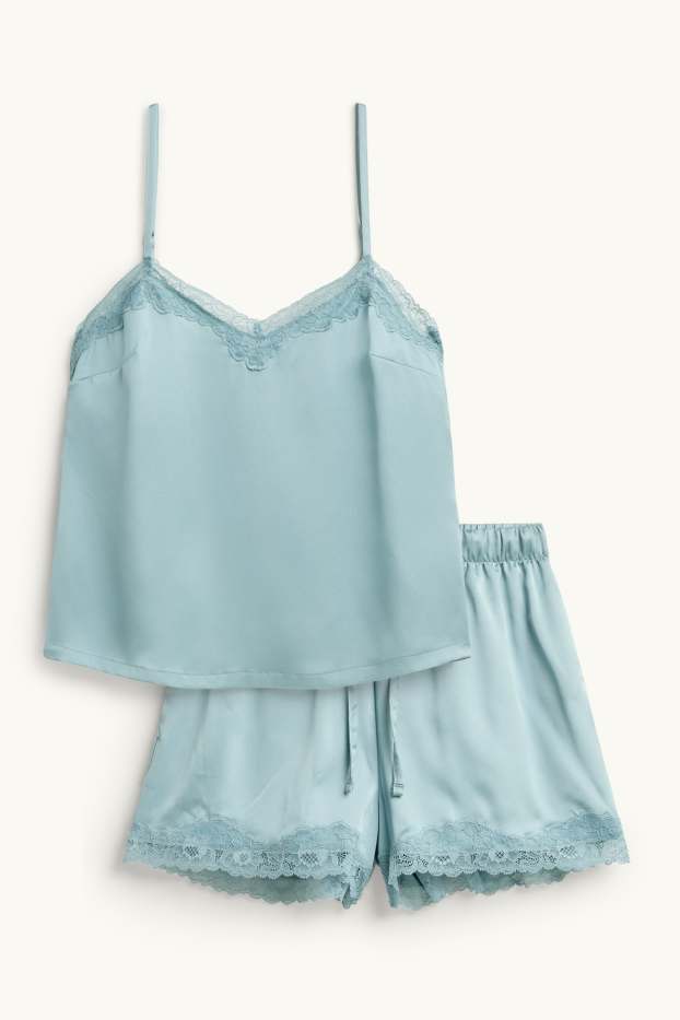 Dames - Shortama - lichtblauw