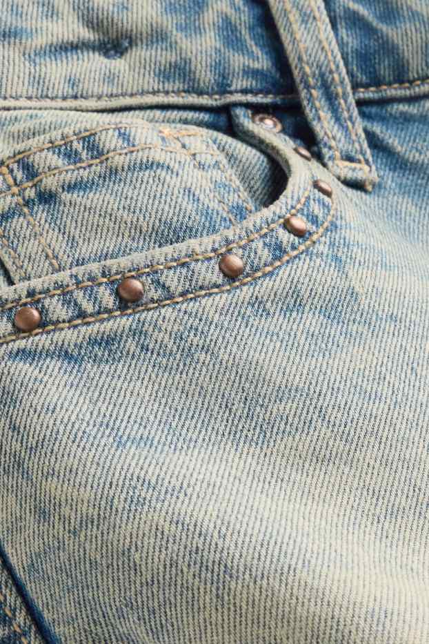 Děti - dívky - Džínové šortky - mid waist - modrá