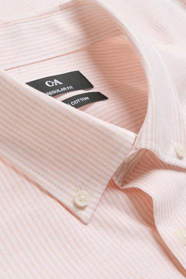 Hommes - Chemise - regular fit - col button-down - rose