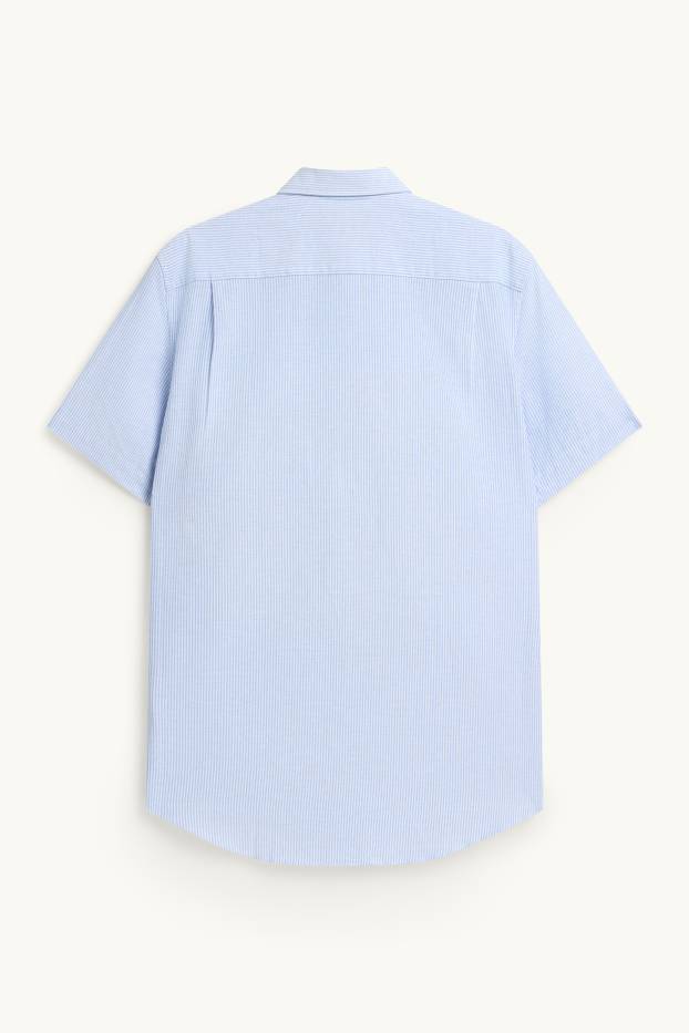 Hommes - Chemise - regular fit - col button-down - bleu clair