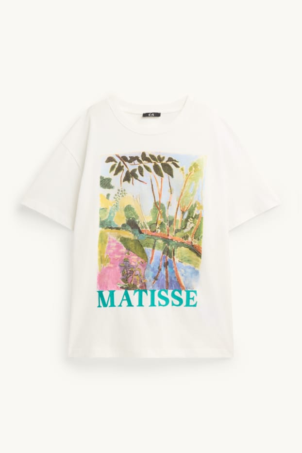 Donna - T-shirt - relaxed fit - Henri Matisse - bianco
