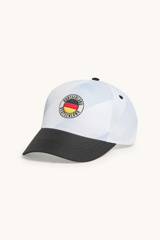 Kinder Jungen - Deutschland - Baseballcap - weiss / schwarz