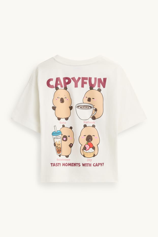 Nena - CapyFun - samarreta de mànigues curtes - blanc