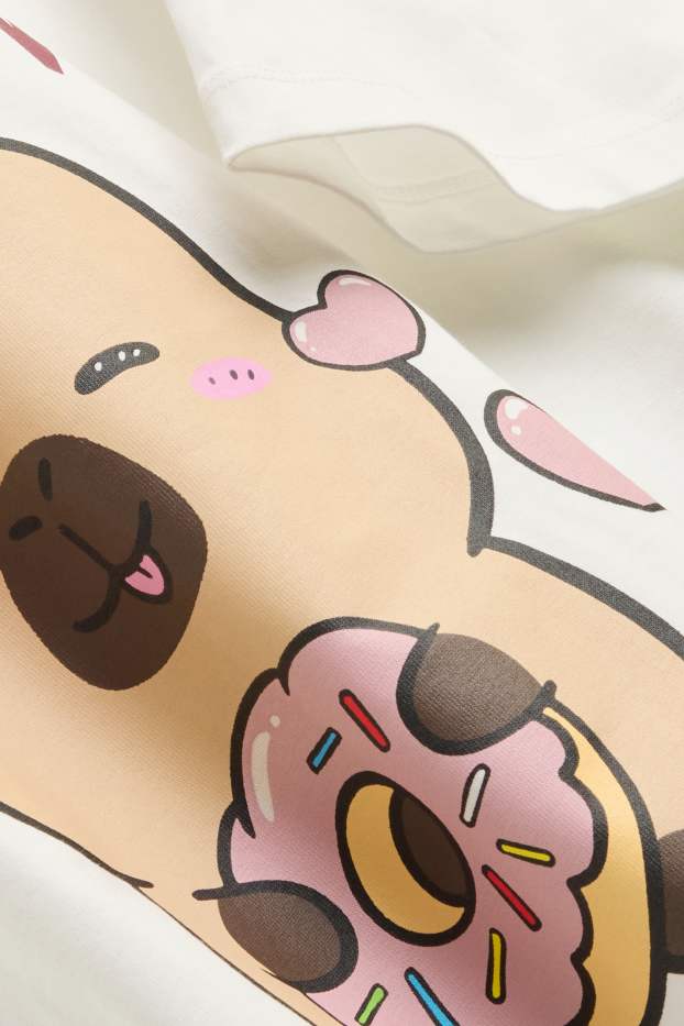 Nena - CapyFun - samarreta de mànigues curtes - blanc