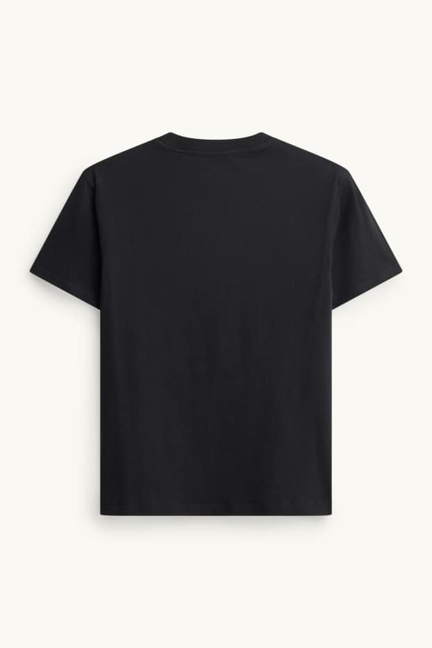 Children Boys - Skateboard - short sleeve T-shirt - black