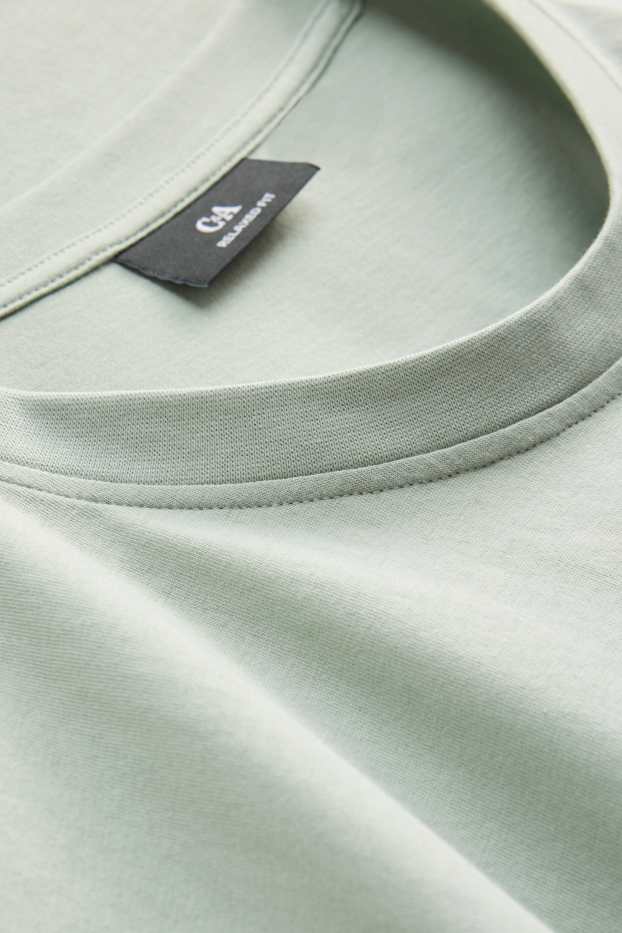 Home - Samarreta de mànigues curtes - relaxed fit - verd clar