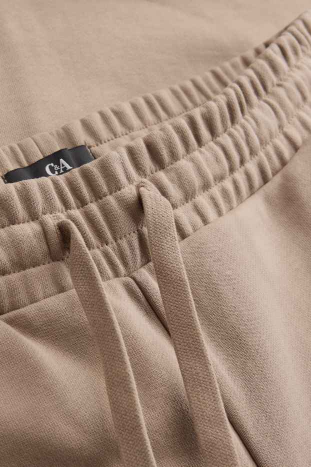 Hommes - Short en molleton - beige
