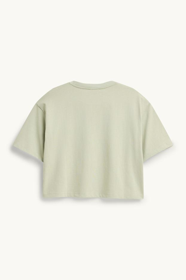 Dames - T-shirt - relaxed fit - lichtgroen