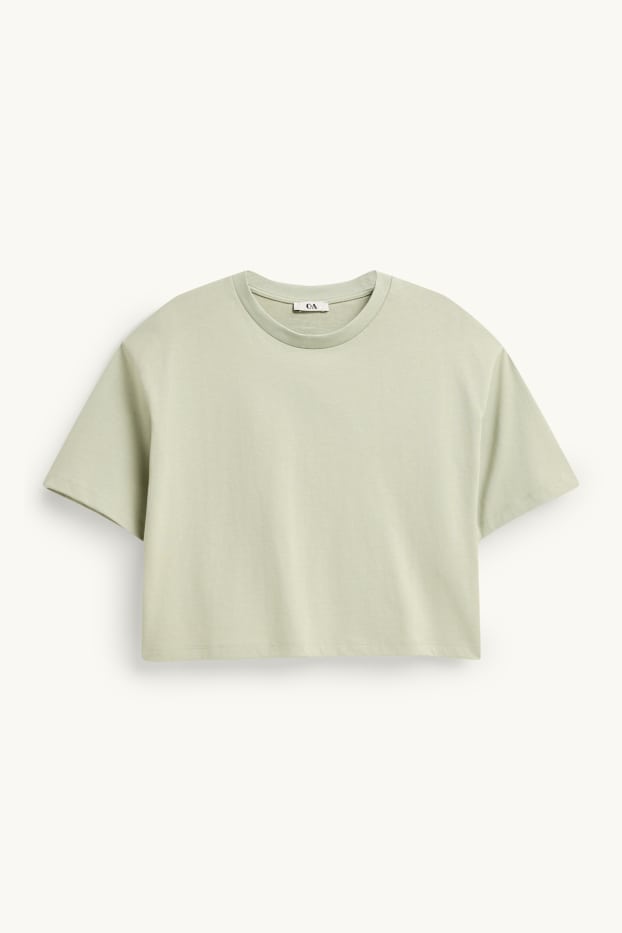 Dames - T-shirt - relaxed fit - lichtgroen