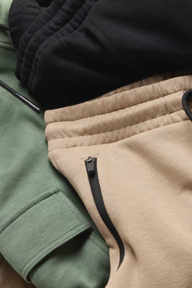 Nen - Paquet de 3 - pantalons curts de xandall - beix