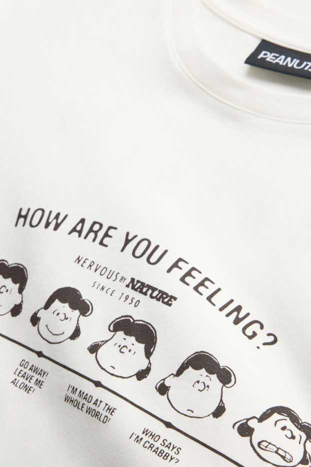 Donna - T-shirt - oversize - Peanuts - bianco