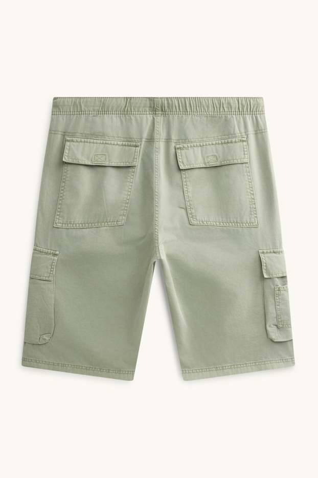 Hommes - Short cargo - vert