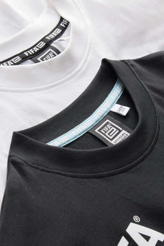 Kinder Jungen - FIFA® - Kurzarmshirt - weiss / schwarz