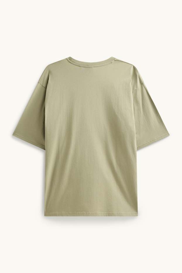 Hommes - T-shirt - Oversize - vert clair