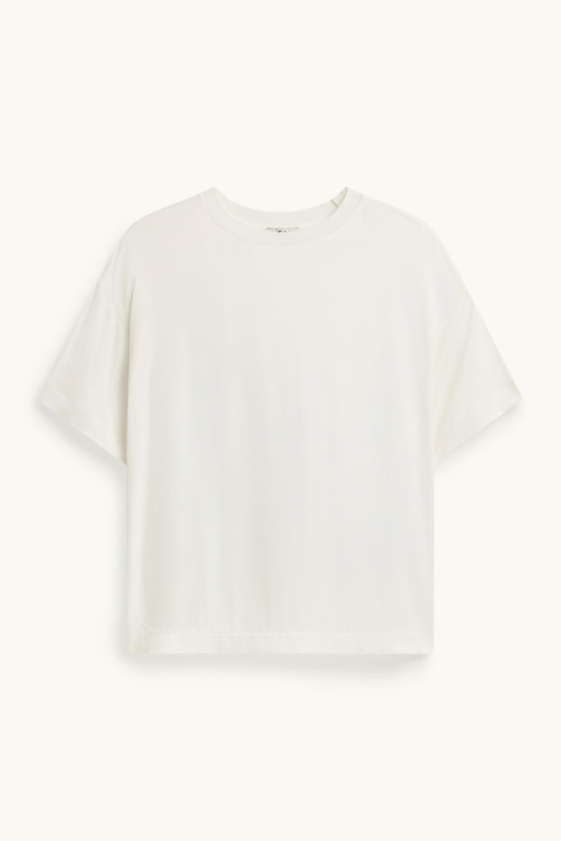 Femmes - T-shirt - regular fit - blanc