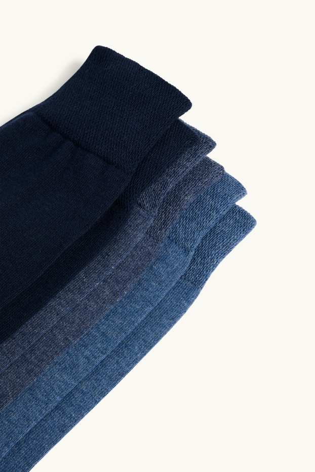 Hommes - Lot de 3 paires - chaussettes - bleu