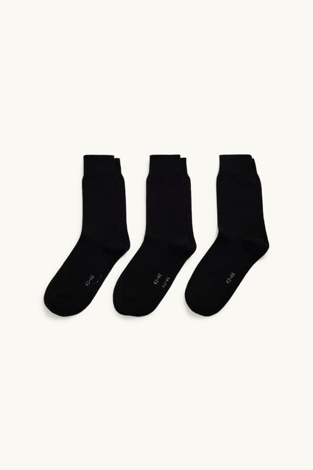 Hommes - Lot de 3 paires - chaussettes - noir