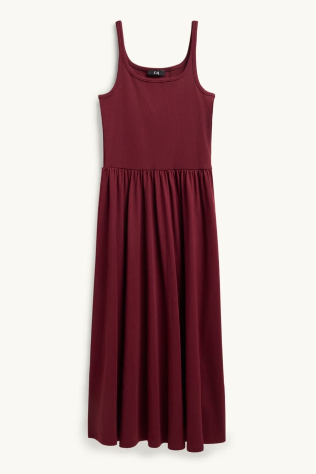 Femmes - Robe Fit & Flare - rouge foncé