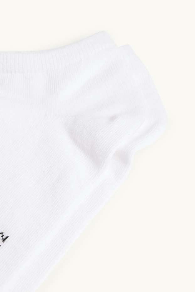 Dames - Set van 5 paar - sneakersokken - wit