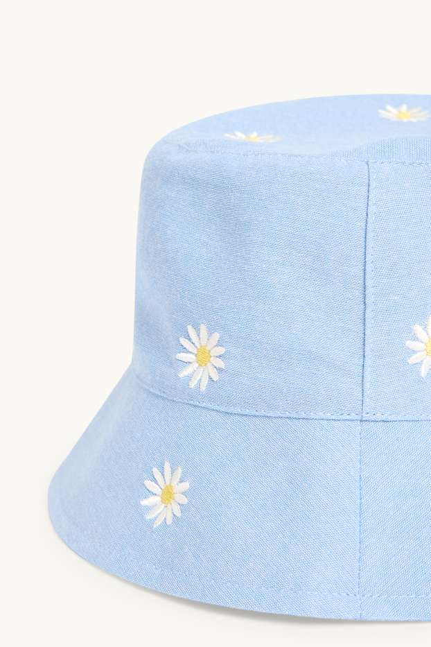 Děti - dívky - Sedmikrásky - klobouk - světle modrá