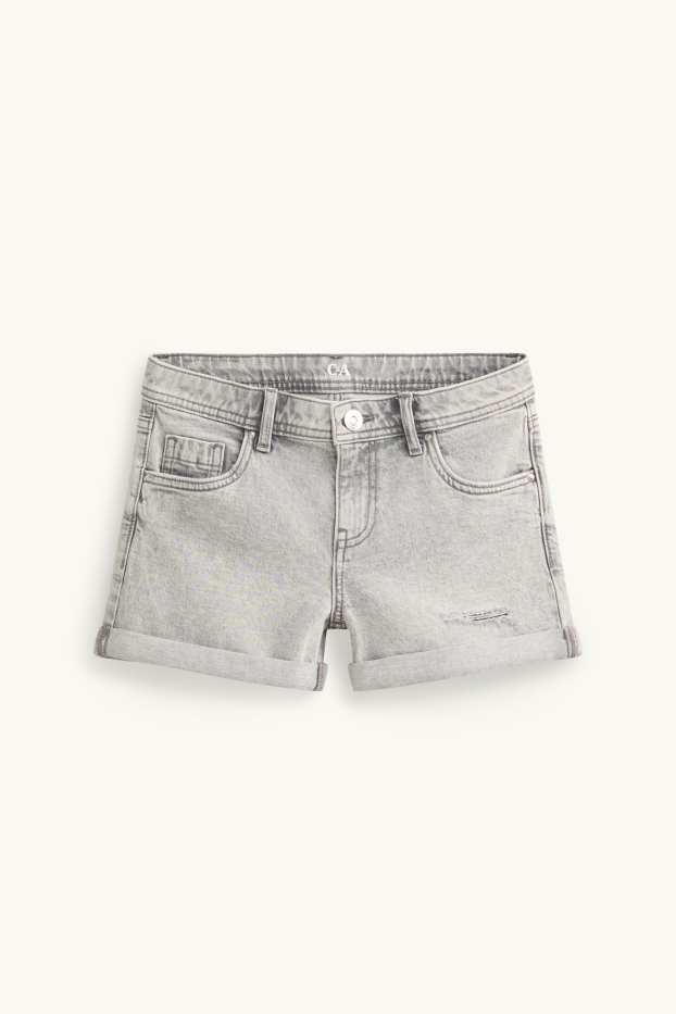 Nena - Texans curts - texà gris clar