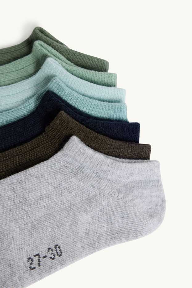 Enfants garçons - Lot de 7 paires - socquettes de sport - gris