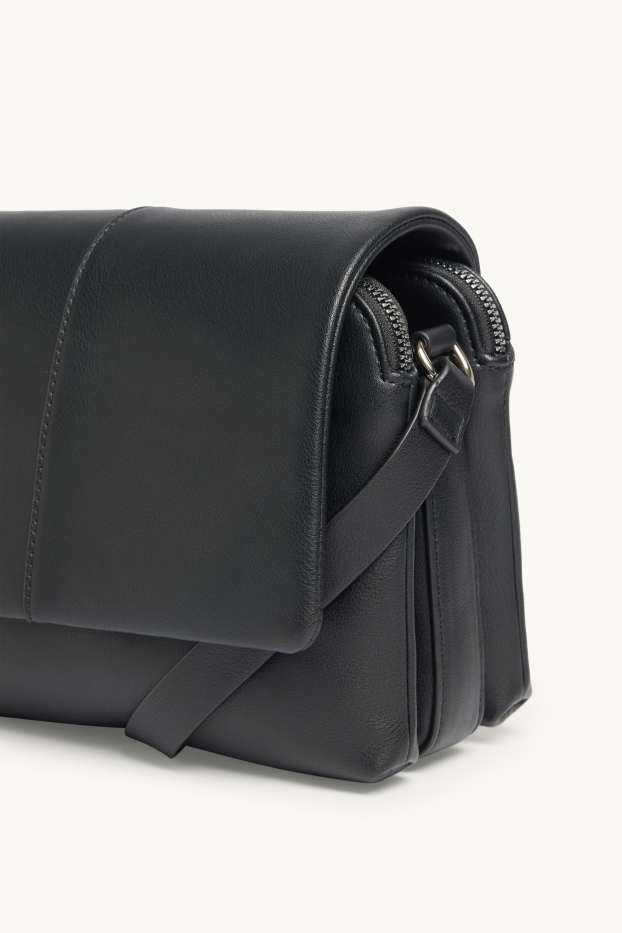 Women - Crossbody bag - faux leather - black