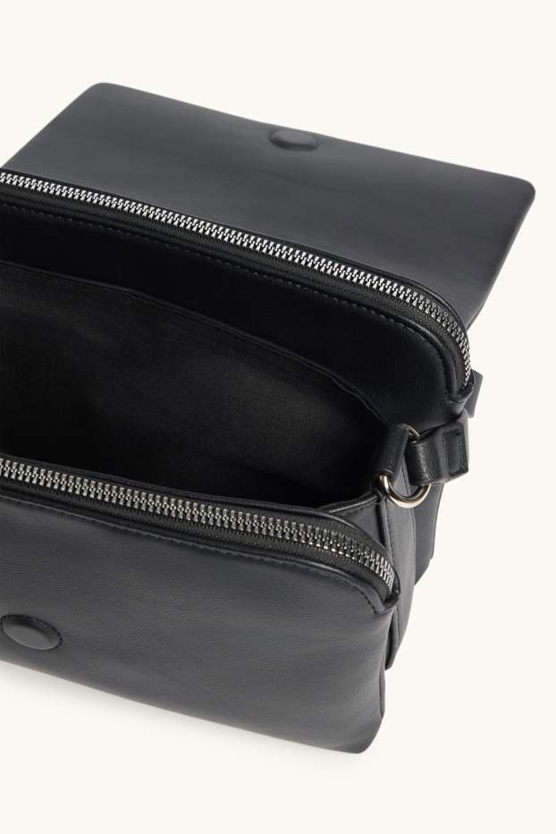 Women - Crossbody bag - faux leather - black